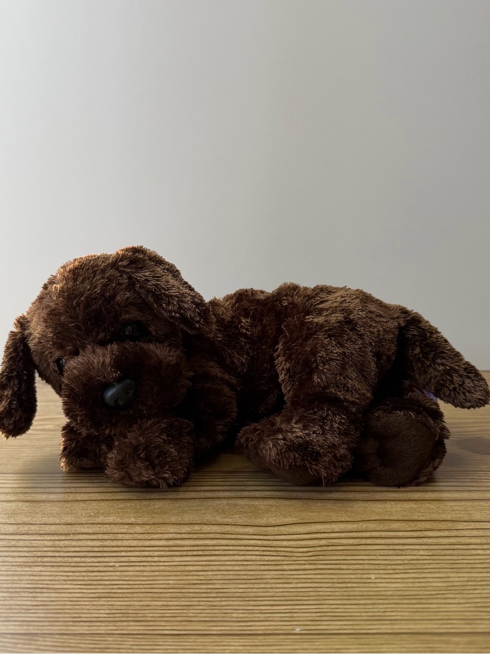 Ty Classic TySilk Brown Chocolate Lab ‘Nuzzle’ Soft Puppy Dog Plush 2001